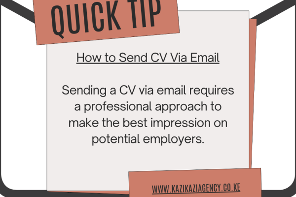 Tips on How to Send CV Via Email