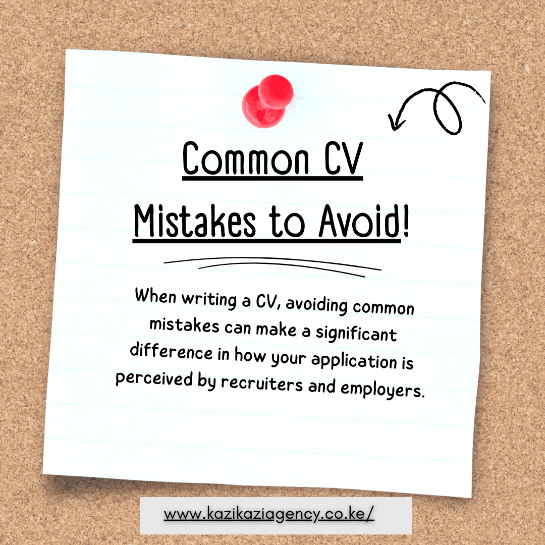 Common CV Mistakes to Avoid