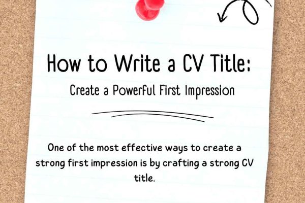 How to Write a CV Title