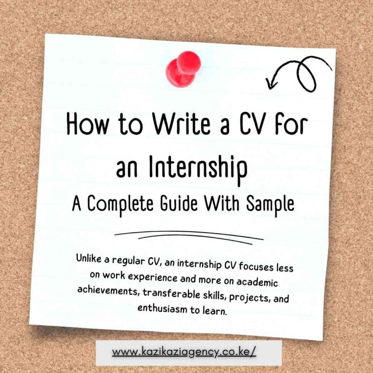 How to Write a CV for an Internship - Ultimate Guide With Sample