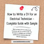 How to Write a CV for an Electrical Technician