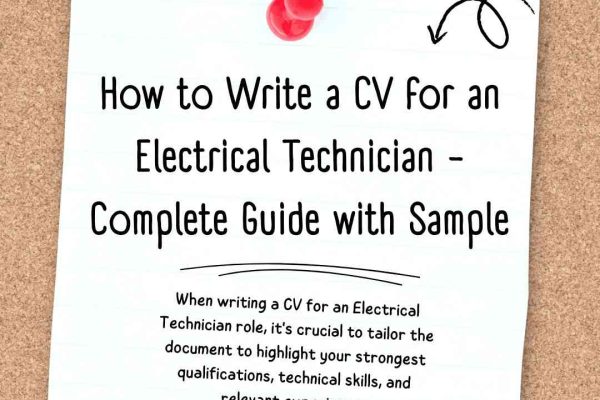 How to Write a CV for an Electrical Technician
