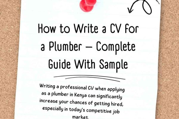 How to Write a CV for a Plumber