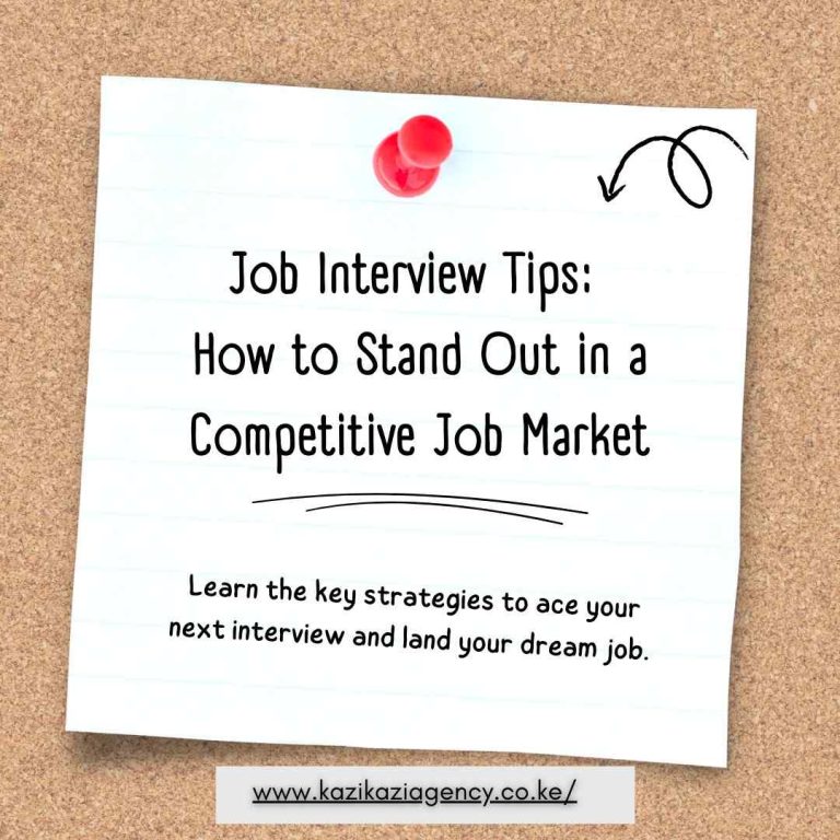 Job Interview Tips: How to Stand Out in a Competitive Job Market