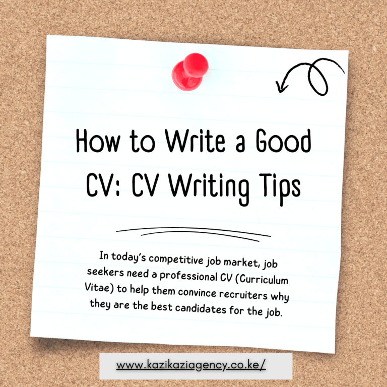 How to Write a Good CV