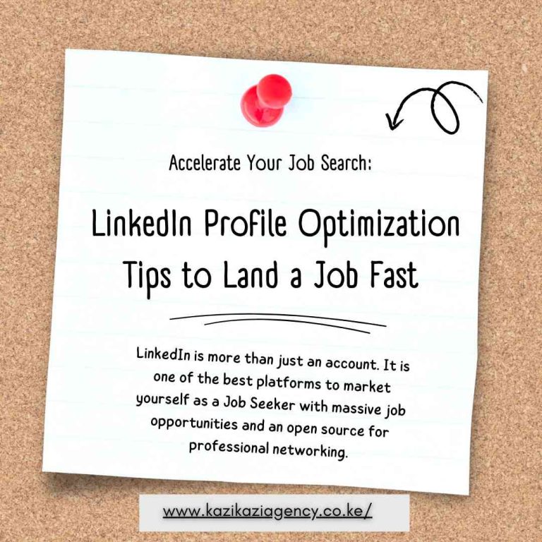 Accelerate Your Job Search: LinkedIn Profile Optimization Tips to Land a Job Fast